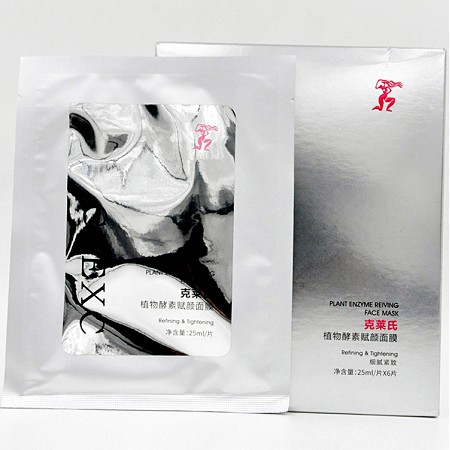 克莱氏 植物酵素赋颜面膜30ml/片*6片 改善松弛、暗沉肌肤、嫩肤紧致