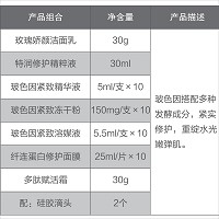 秀媛堂 波色因紧致套 7件套 玻色因搭配多种发酵成分，紧实修护，重绽水光嫩弹肌