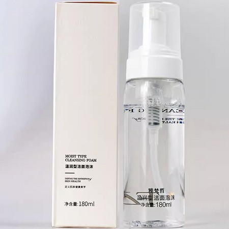 雅梵哲 温润型洁面泡沫180ml 温和清洁污垢残妆,滋润锁水,修护肌肤,清透舒适