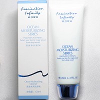 菲莎妮丝 深海水润洁颜乳120ml 泡沫丰富绵密,深层清洁污垢,补水滋润,洗后不紧绷