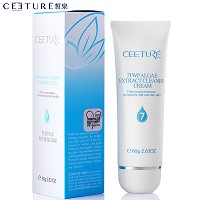 皙泉 7倍水海萃盈透洁颜霜80g 弱酸性丰富泡沫、清洁污垢、控油去痘、盈润舒缓、零刺激