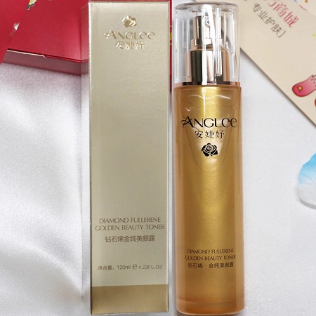 安婕妤 钻石烯金纯美颜露120ml 改善干燥、淡化皱纹，改善细纹、营养水润