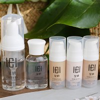 玺妍 体验套装 5件套(洁面泡沫40ml+鱼子水30ml+弹弹乳10ml+隔护霜象牙白10ml+隔护霜自然色10ml)