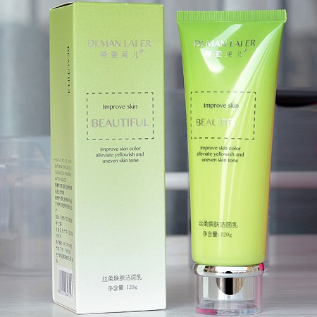 蒂曼莱儿 丝柔焕肤洁面乳120g 清洁污垢及油脂,细致收敛,清爽细腻,水嫩柔润