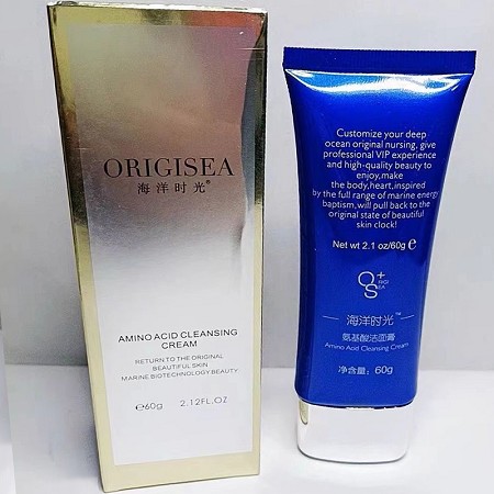 海洋时光 氨基酸洁面膏60g 泡沫细密、肤感舒适、洗后肌肤洁净清透