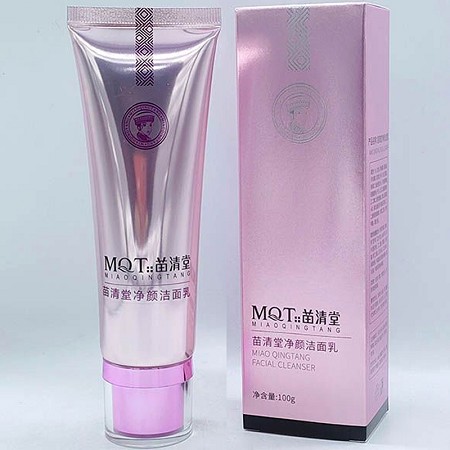 苗清堂 净颜洁面乳100g(焕彩净痘洁面乳)深层清洁毛孔污垢,平衡油脂分泌,预防粉刺、暗疮、痘痘、黑头形成