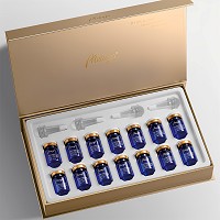 爱奴雅 蓝铜肽冻干粉5ml*7对(修护肌底液5ml*10支)质地轻薄易吸收、舒缓...