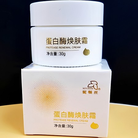 妮顿丝 蛋白酶焕肤霜30g 改善肌肤松弛粗糙、提升弹性、淡化干纹细纹、细腻水润、透亮紧致